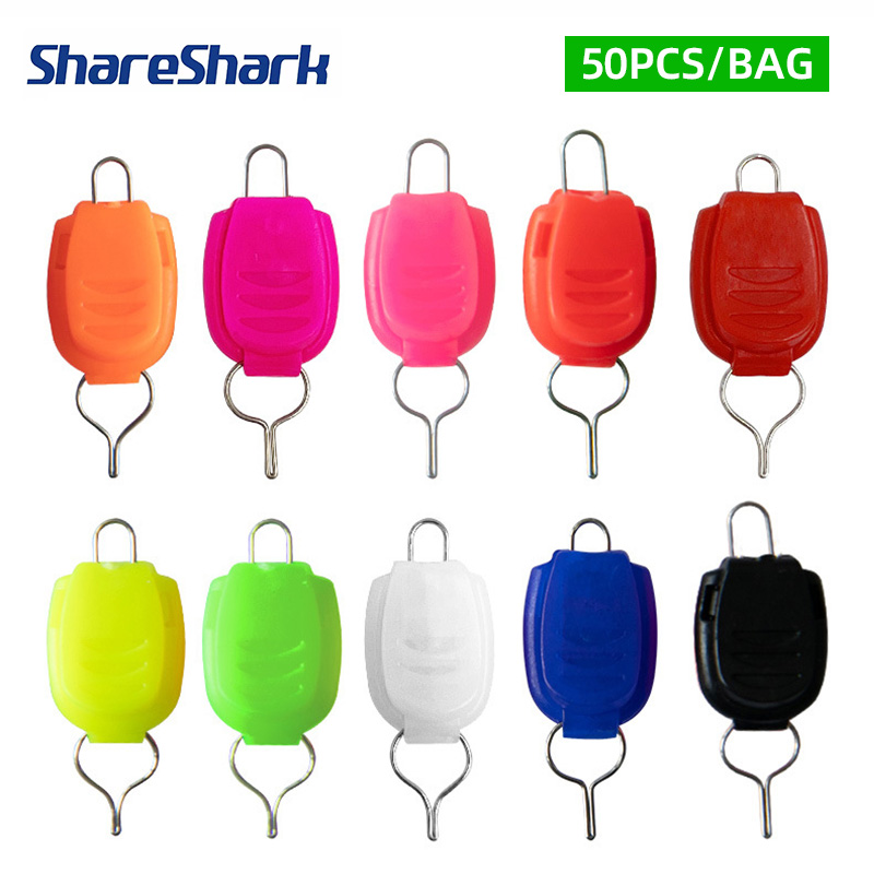 Fishing Rod Combo - ShareShark 50 stuks/zak Vislijn Houder Gesp