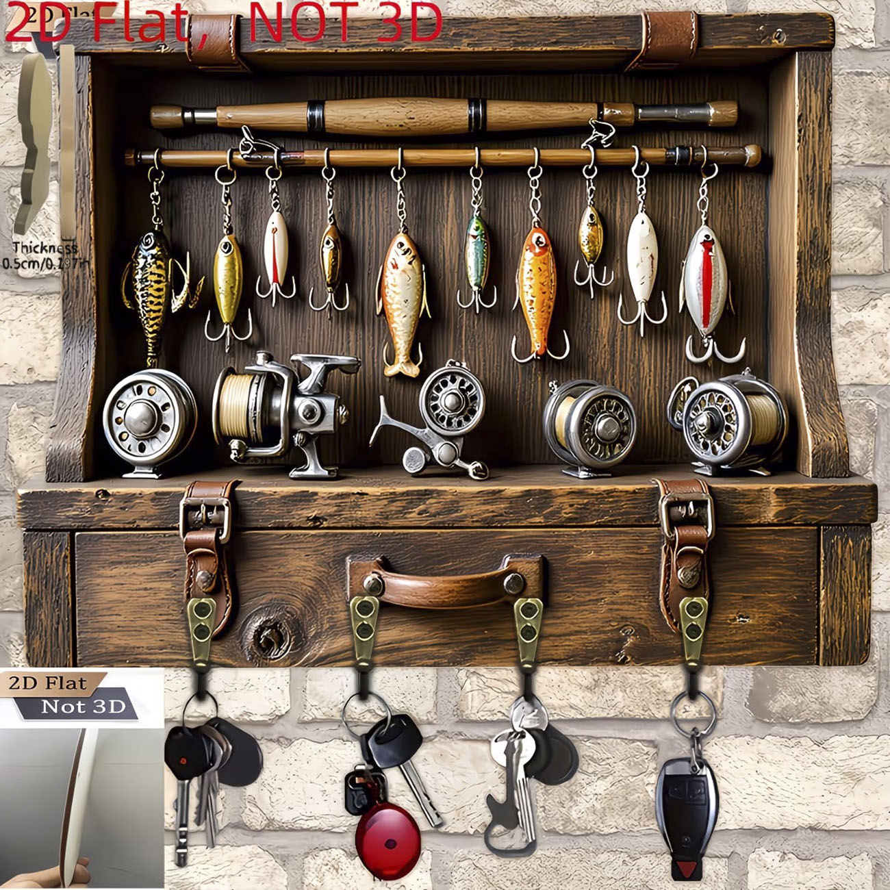 Vintage visserijhengel sleutel - Fishing Rod Combo recensie en prijs